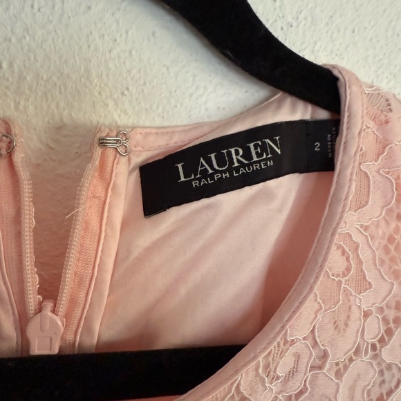 Ralph Lauren Blush Lace Midi Dress - Picture 5 of 6